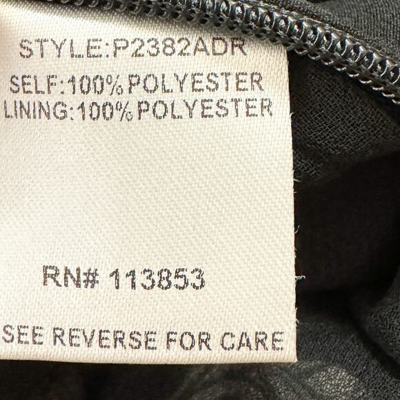 Sugar Lips Bermuda Tropical Floral High Waist Ruffled Wide Leg Pants Black S NWT - Picture 10 of 12